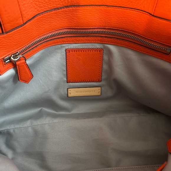 Reed Krakoff Soft Boxer Tote – Coral Leather Bag - Picture 6 of 13